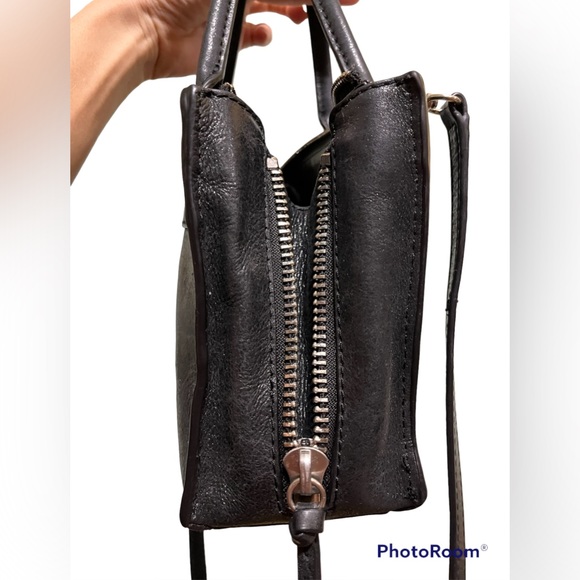 Metallic Black Botkier mini tote and crossbody bag - Picture 7 of 12